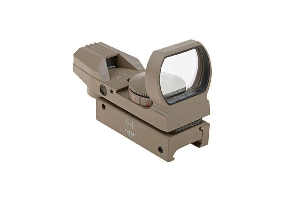 Theta Optics Open Reflex Sight Tan Red Dot