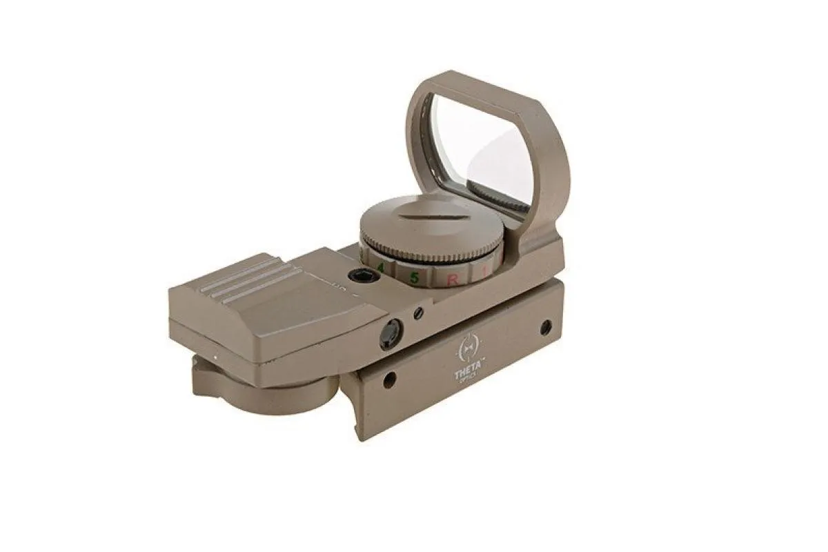 Theta Optics Open Reflex Sight Tan Red Dot