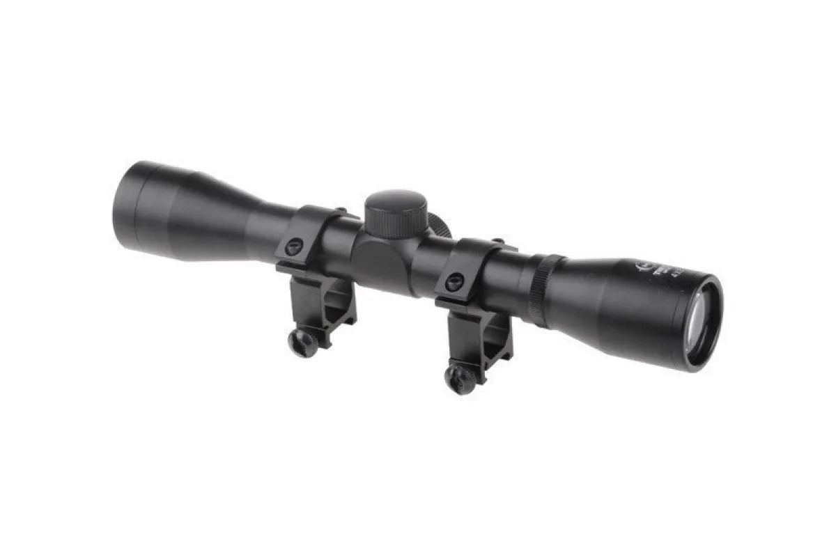 Theta Optics 4x32 Scope Black inkl. Cover
