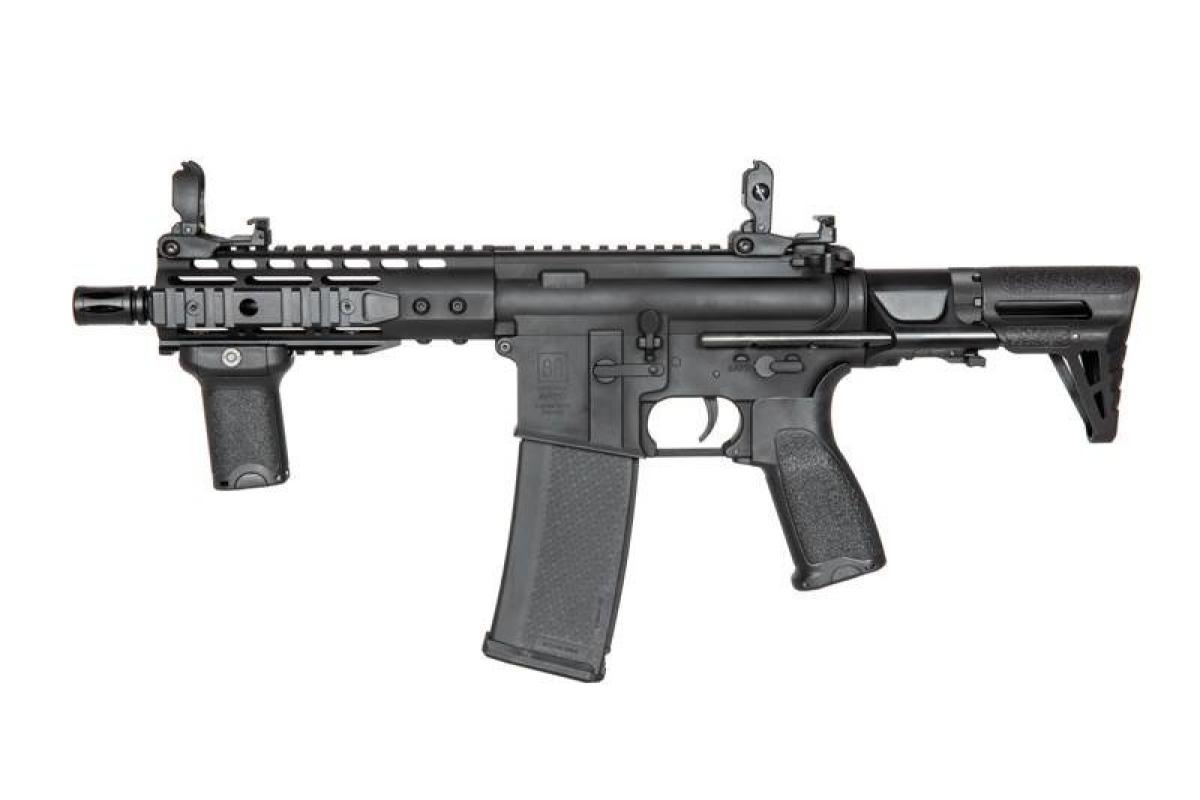 Specna Arms  SA-E12 PDW EDGE Carbine mit ASR Mosfet Black AEG 0,5 Joule