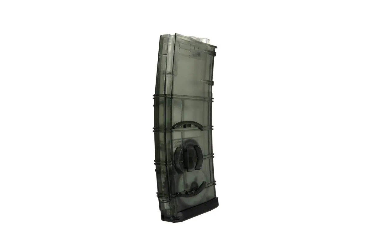 Tornado High-Cap 350BB Magzin für M4/M16, Koppelbar Transparent Green