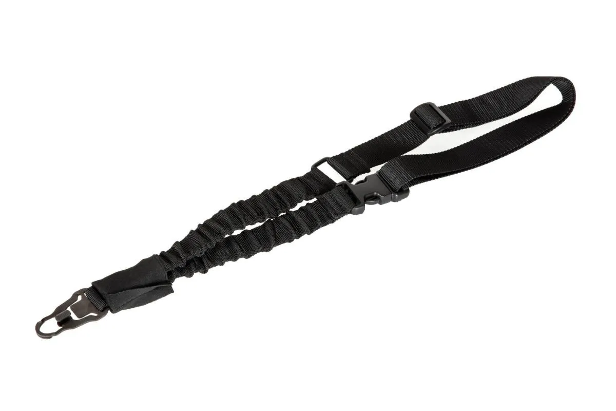 AMOMAX One Point Heavy Duty Tactical Sling with Mash Hook Clip Black