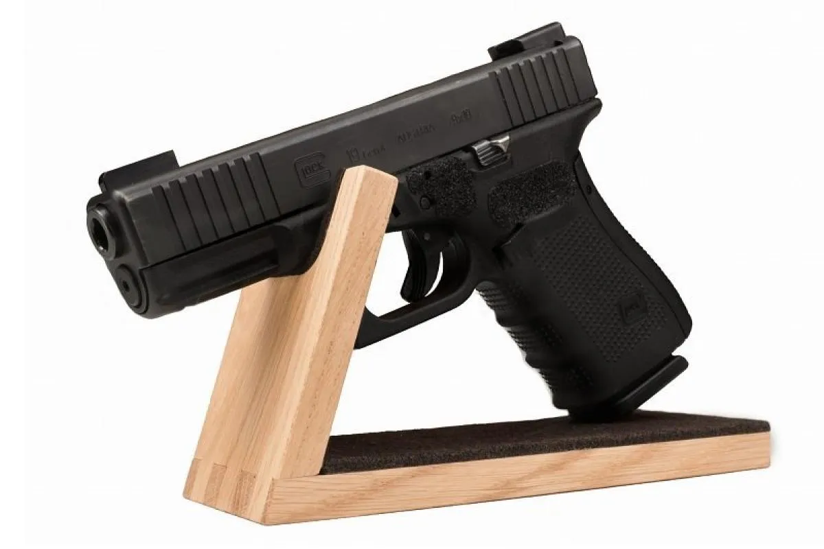 Wooden Pistol Display Stand