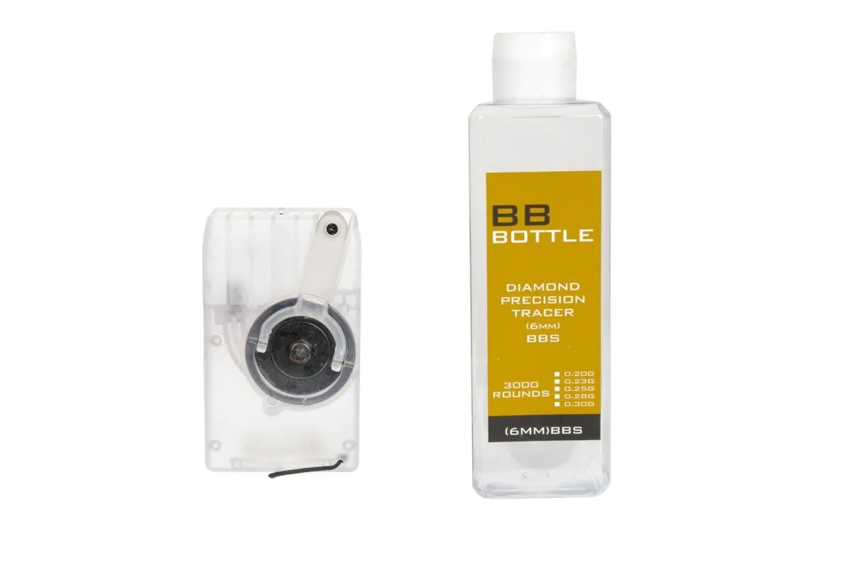 Speedloader für M4/M16 Transparent mit Kurbel und Flasche (für BB Flaschen)
