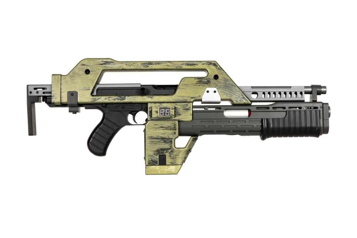 Snow Wolf M41A Pulse Rifle  Black Olive Used-Look Edition AEG 0,5 Joule