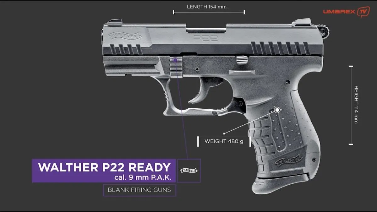 Walther P22 Ready SRS P.A.K 9mm