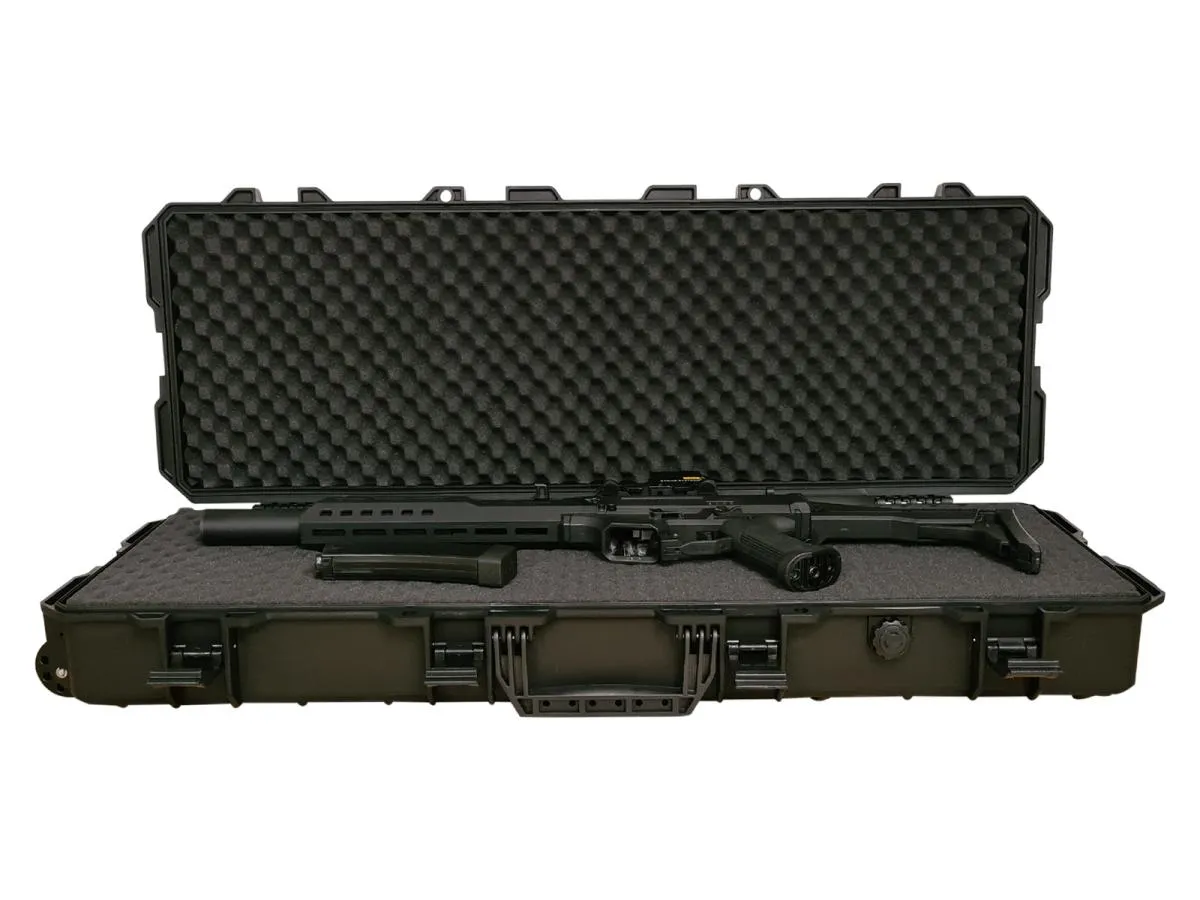 ASG GUN CASE 100x35x14 Stapelbar mit Rollen Black