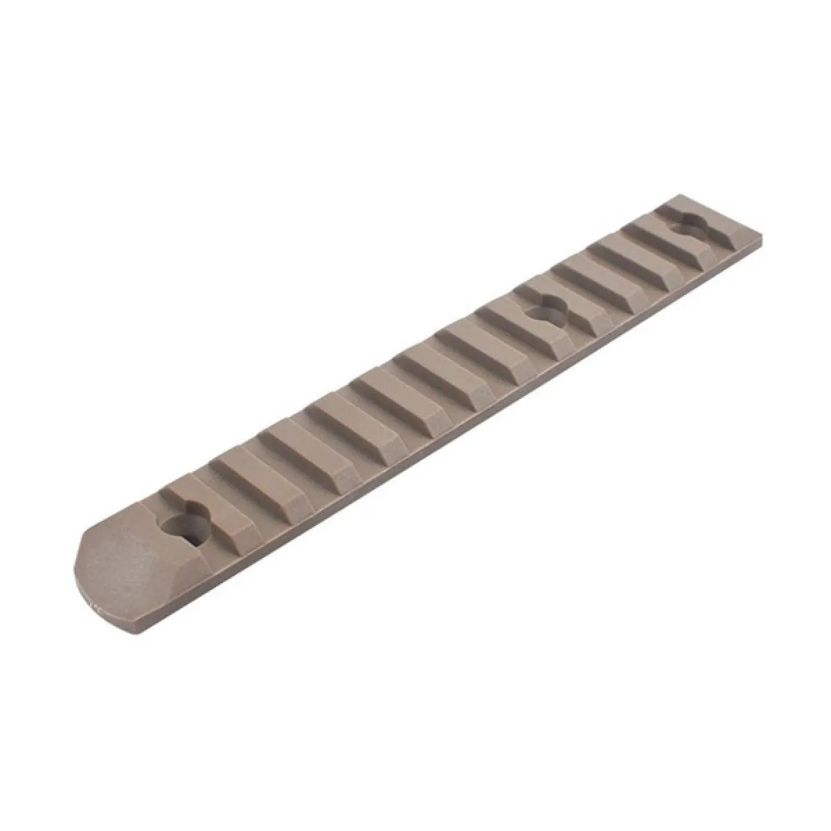 Polymer 20mm Rail Set Tan mit 6 Stück für Keymod und M-Lok