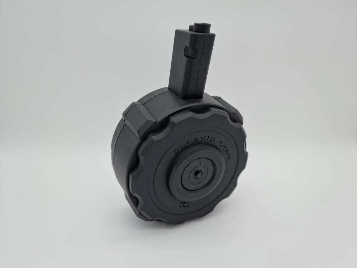 Classic Army PX9/X9 Drum Mag Polymer Black Elektrisch Winding