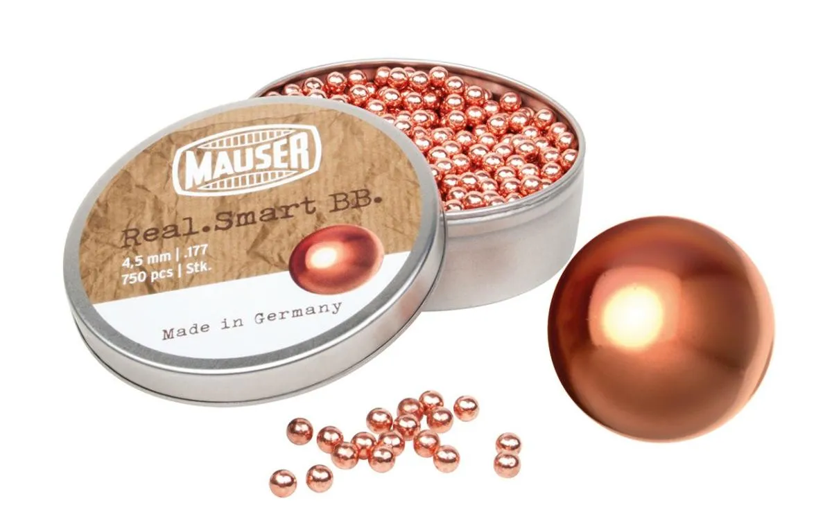 Mauser Real Smart lead BBs copper-plated 4.5mm 750 pieces