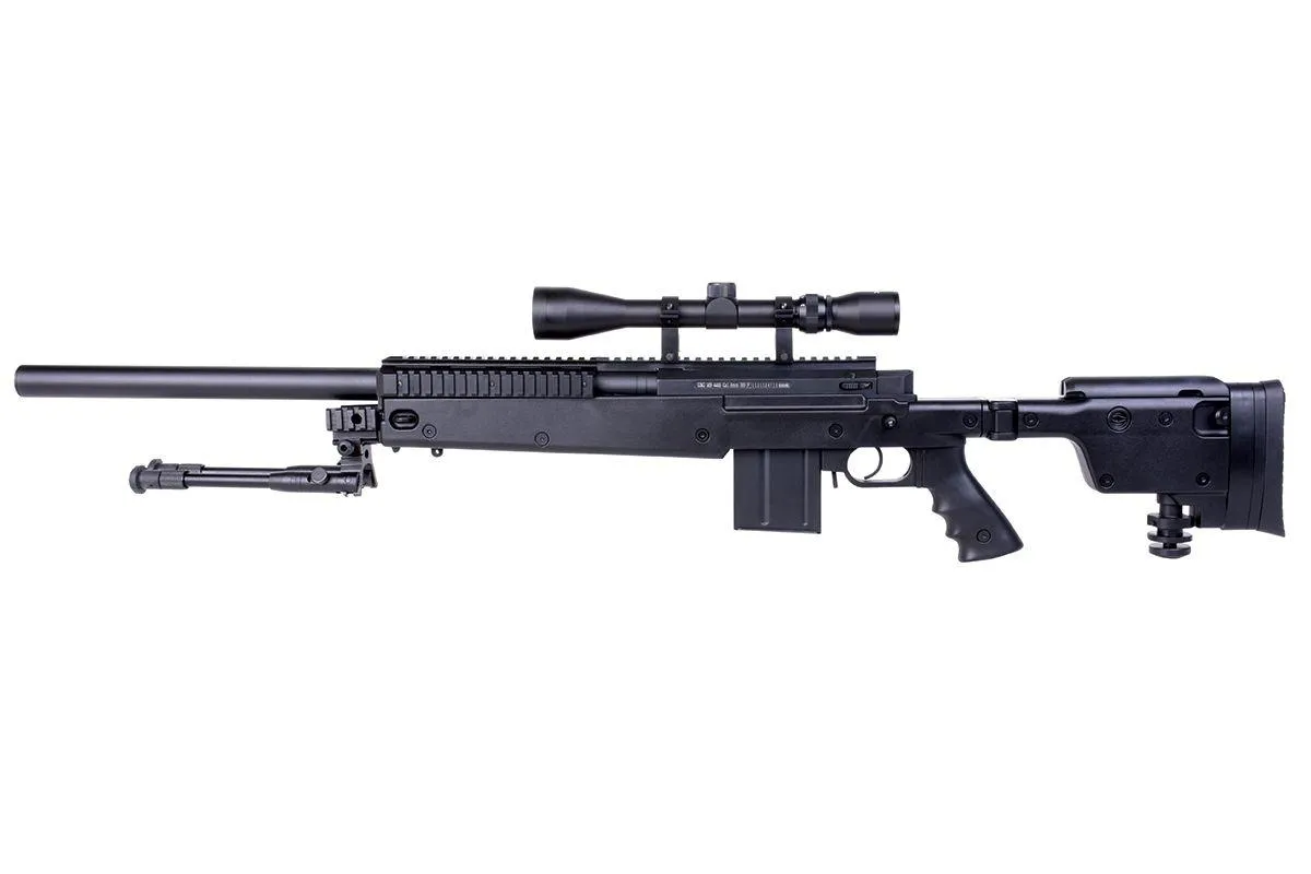 GSG 4406 Sniper Set Black Federdruck inkl. Scope 3-9x40 und BI-Pod