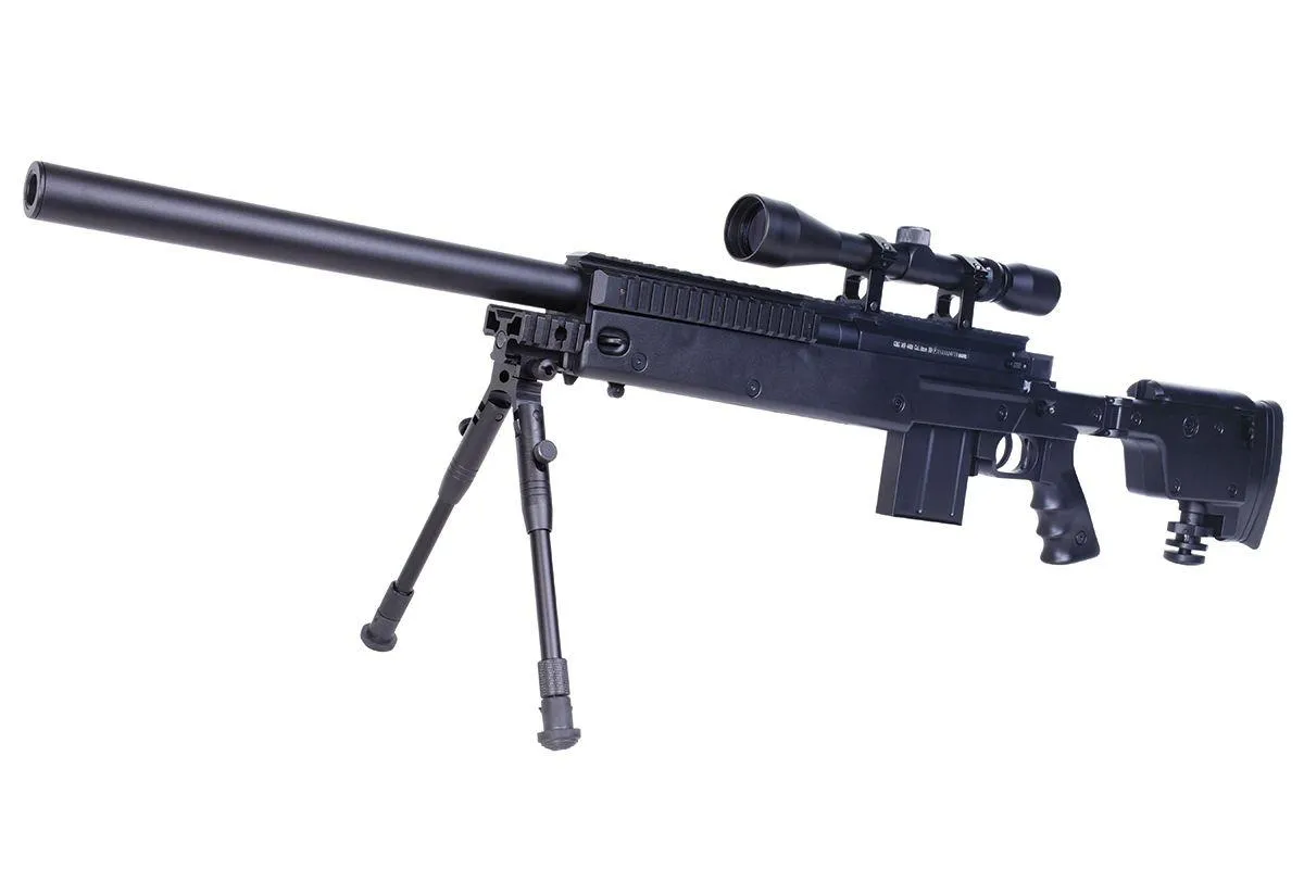 GSG 4406 Sniper Set Black Federdruck inkl. Scope 3-9x40 und BI-Pod