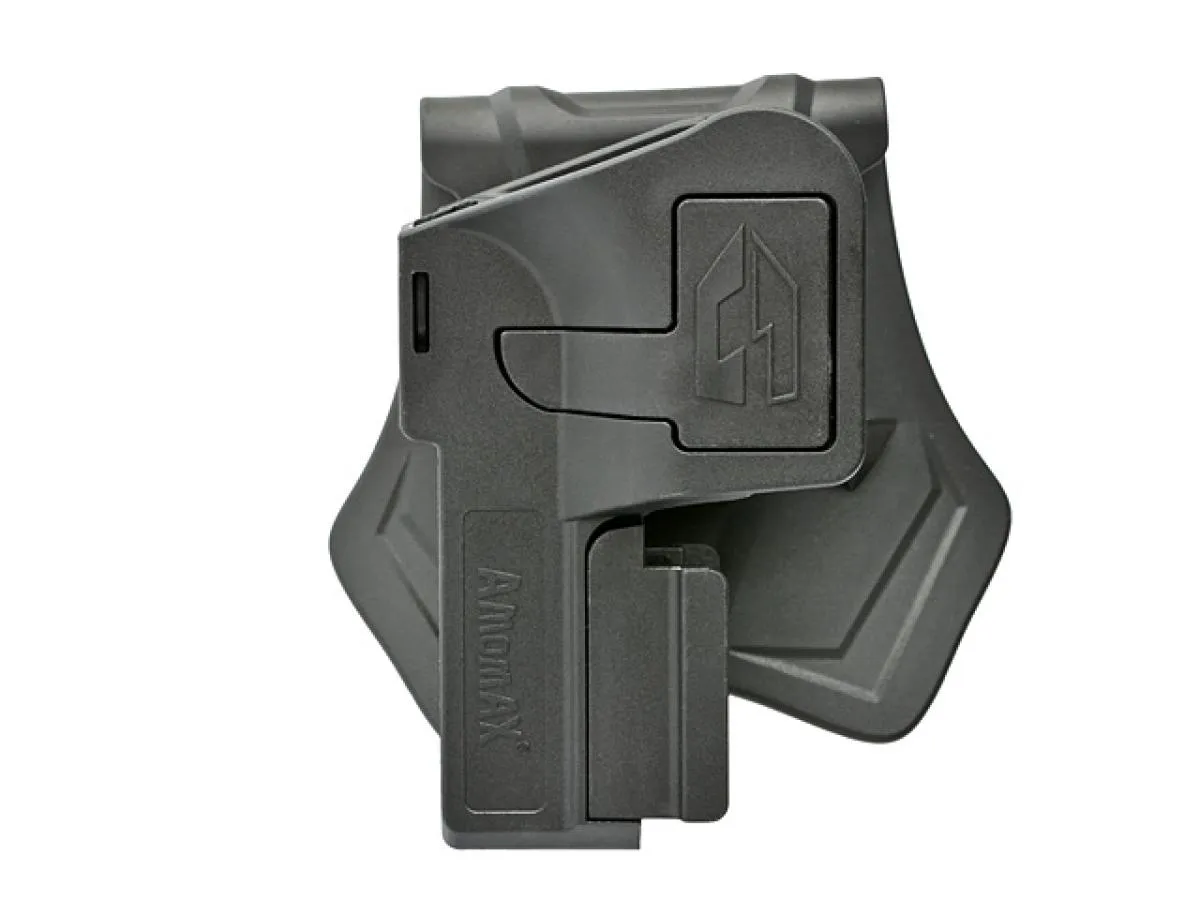 Amomax Universal Per-Fit Paddle Holster für Pistolen mit RIS/Red-Dot Black Rechtshänder