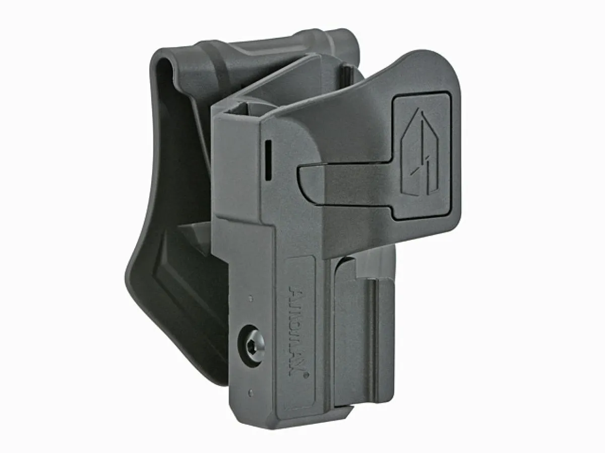 Amomax Universal Per-Fit Paddle Holster für Pistolen mit RIS/Red-Dot Black Rechtshänder