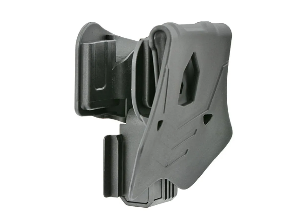 Amomax Universal Per-Fit Paddle Holster für Pistolen mit RIS/Red-Dot Black Rechtshänder