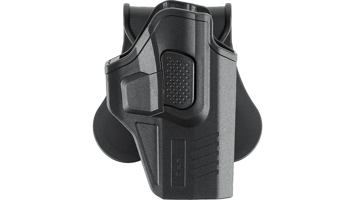 Umarex Polymer Paddle Holster Compact für GLOCK 17 / 19 etc. mit seitlichem Release-Button