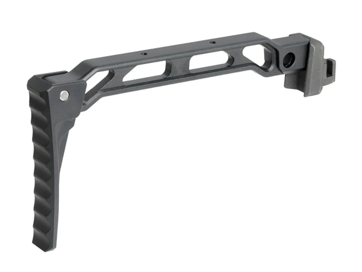 Curved Folding Skeleton Stock for Picatinny Rail Aluminium 328