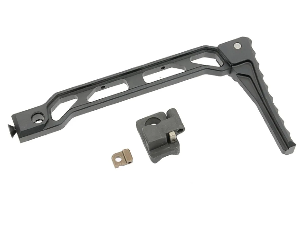 Curved Folding Skeleton Stock for Picatinny Rail Aluminium 328