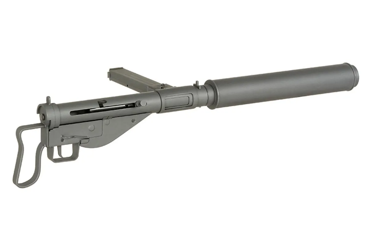 AGM STEN GUN MKII SOE Edition mit Silencer inkl. Tracer / X-ASR 0,5 Joule AEG ab 14j.