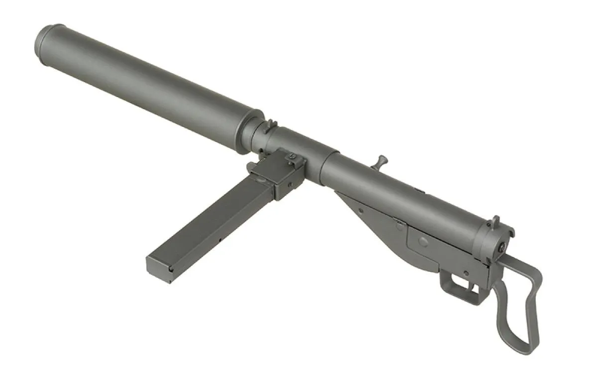 AGM STEN GUN MKII SOE Edition mit Silencer inkl. Tracer / X-ASR 0,5 Joule AEG ab 14j.