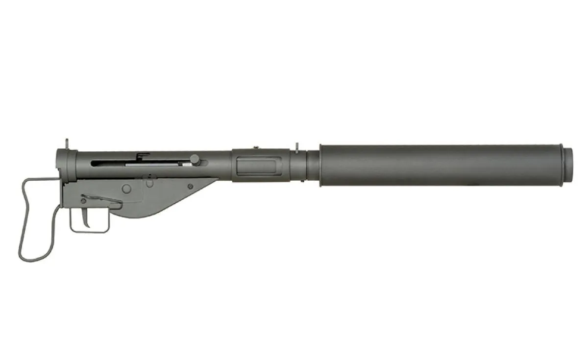 AGM STEN GUN MKII SOE Edition mit Silencer inkl. Tracer / X-ASR 0,5 Joule AEG ab 14j.