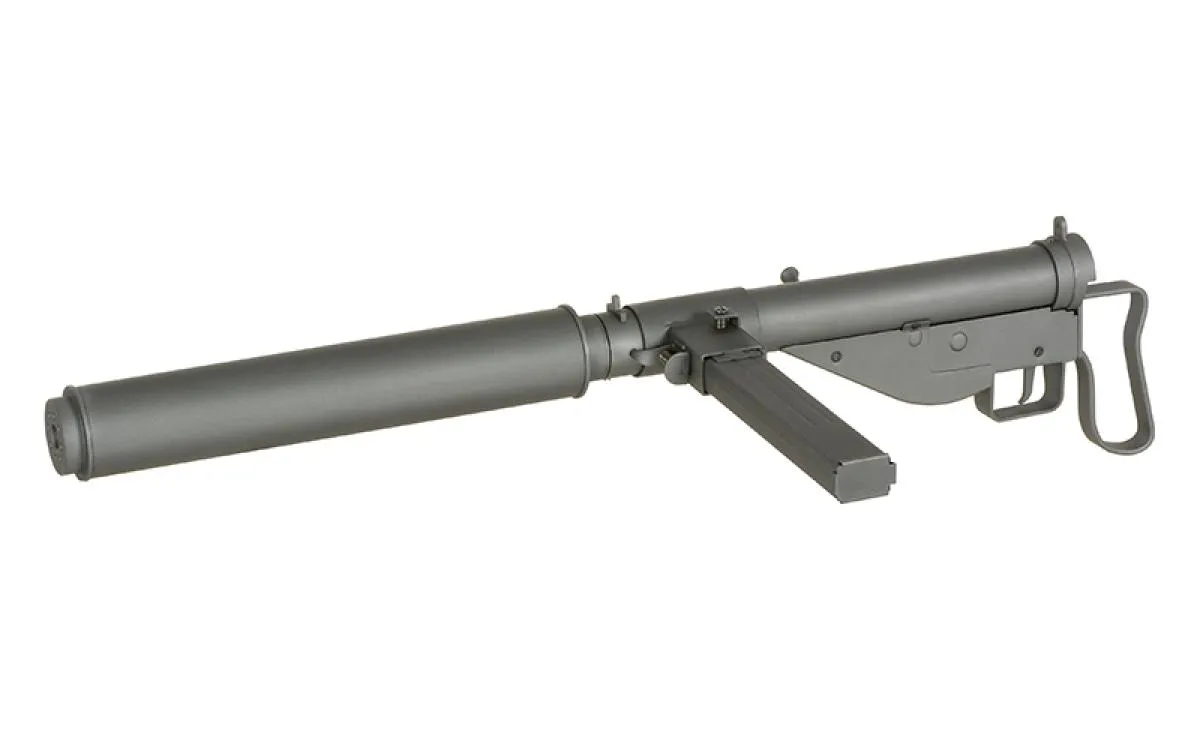 AGM STEN GUN MKII SOE Edition mit Silencer inkl. Tracer / X-ASR 0,5 Joule AEG ab 14j.