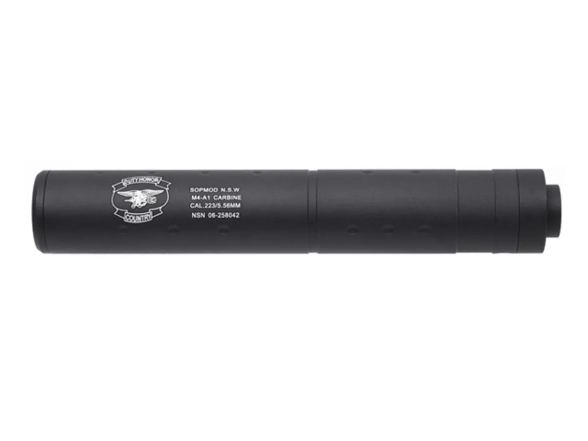 Big Dragon Silencer 196mm SOPMOD LOGO Black