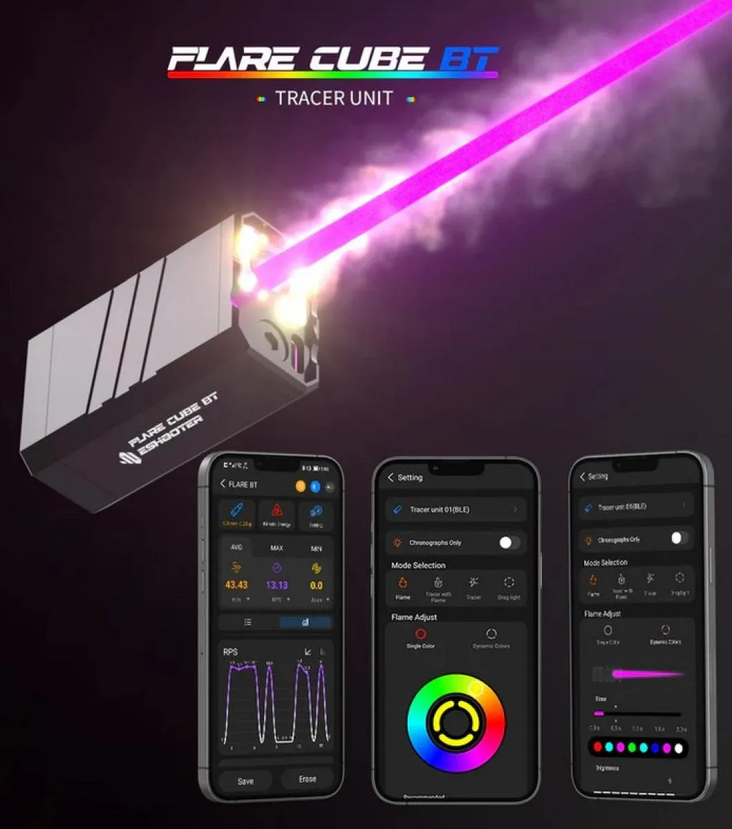 Eshooter Flare Cube BT Tracer Unit Black