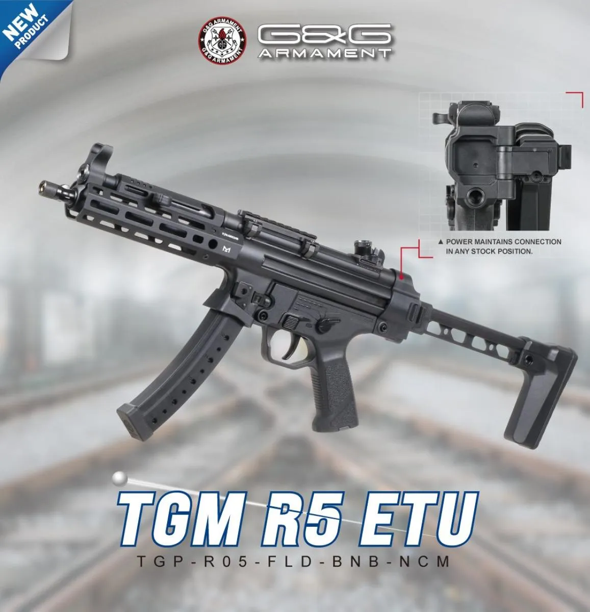 G&G MP5 TGM R5 ETU Black 0,5 Joule