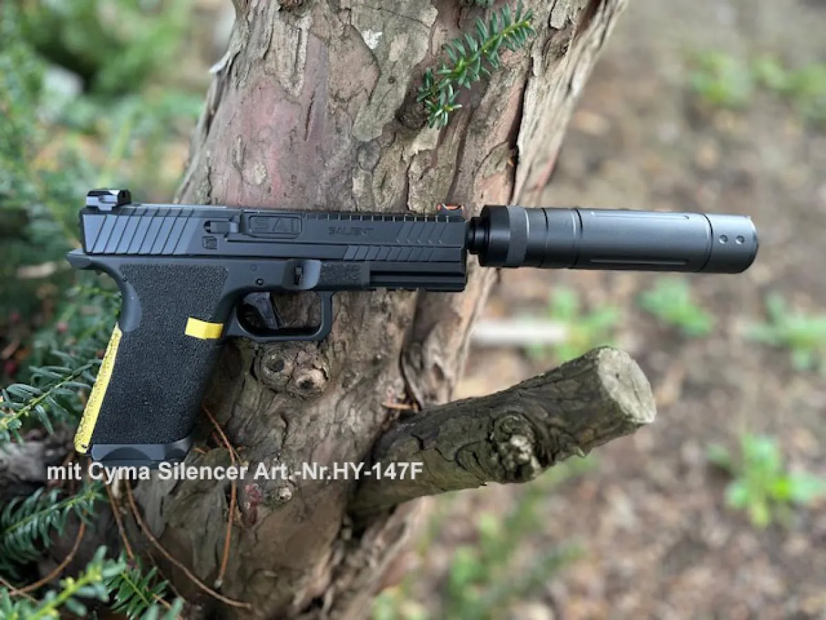 Cyma CM135 "SAI BLU" Black/Gold Pistole 0,5 Joule AEP