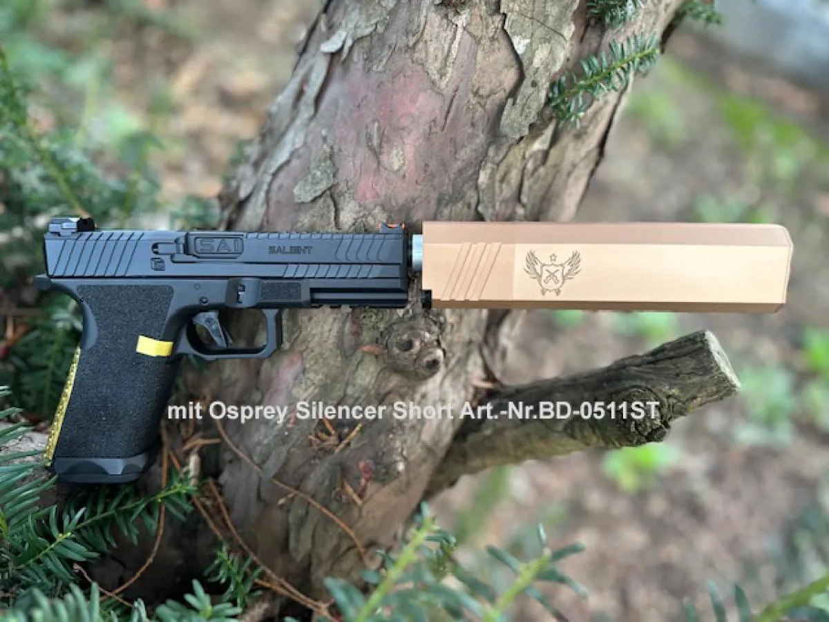 Cyma CM135 "SAI BLU" Black/Gold Pistole 0,5 Joule AEP