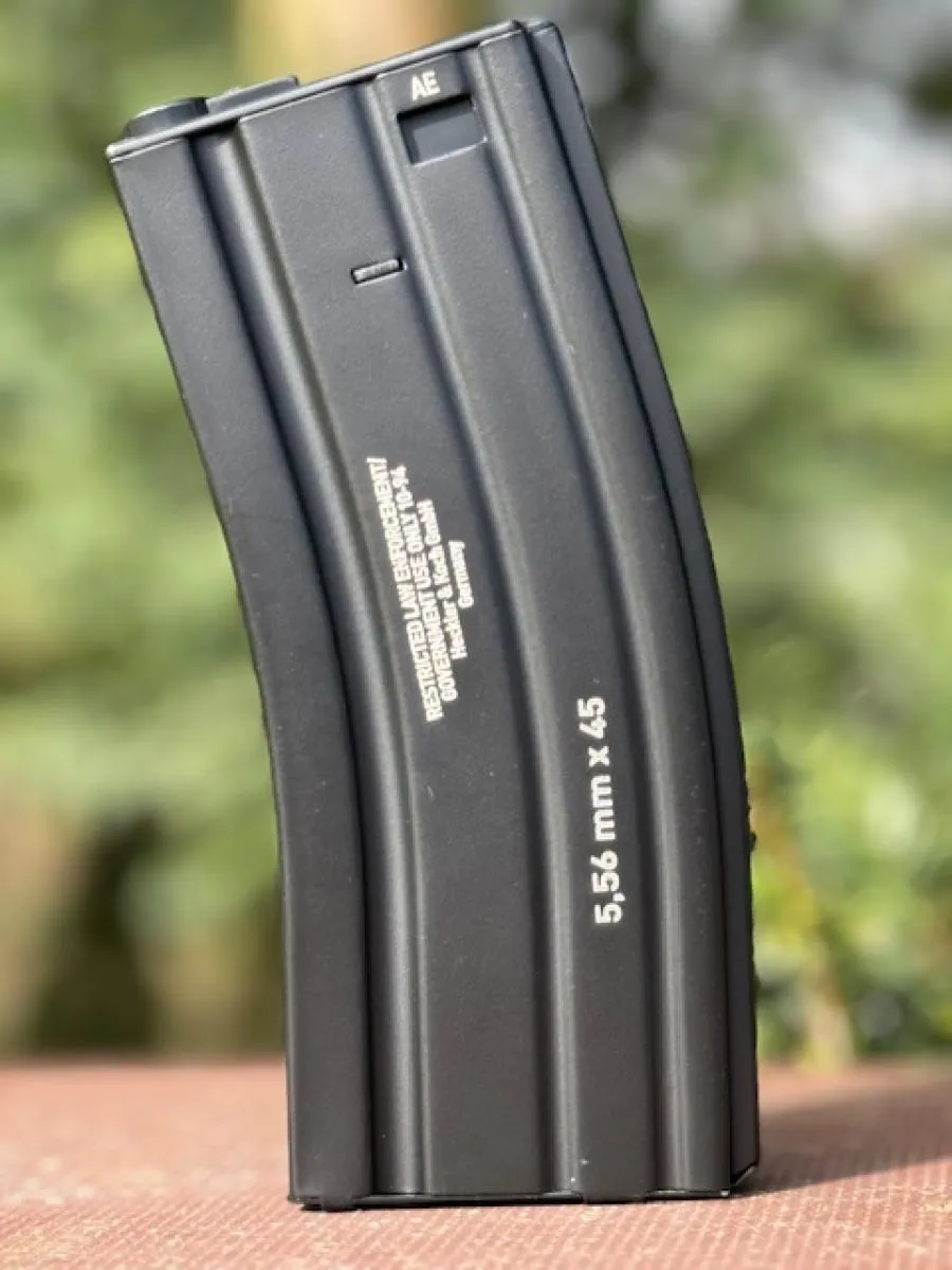 Heckler & Koch 160 Schuss Mid-Cap Stahlblech Magazin, Black mit Markings für z.B. HK416 A5