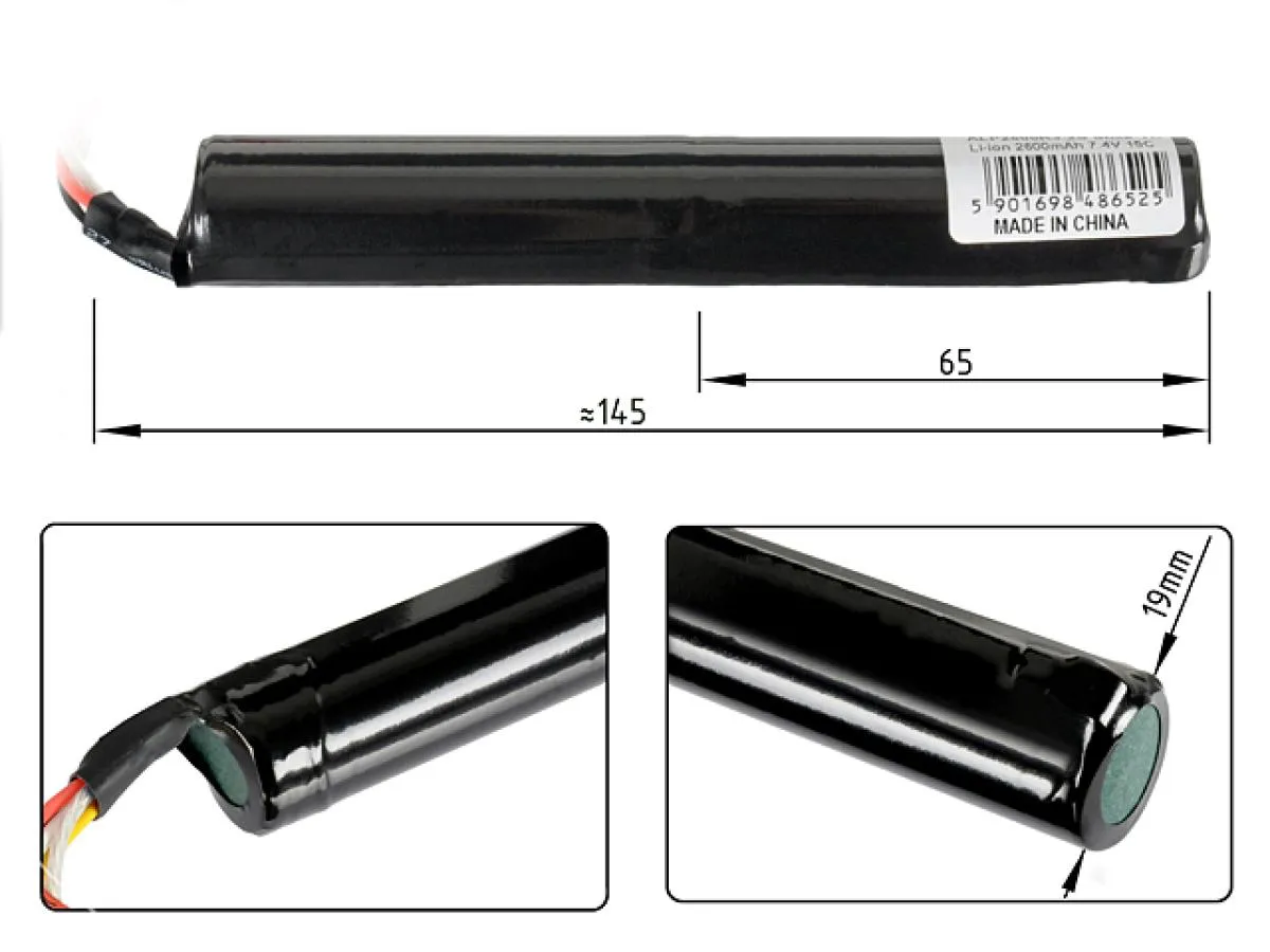 I-POWER Li-ion Single-Stick Akku 7,4V 20C 2600mAh Deans T-Anschluss