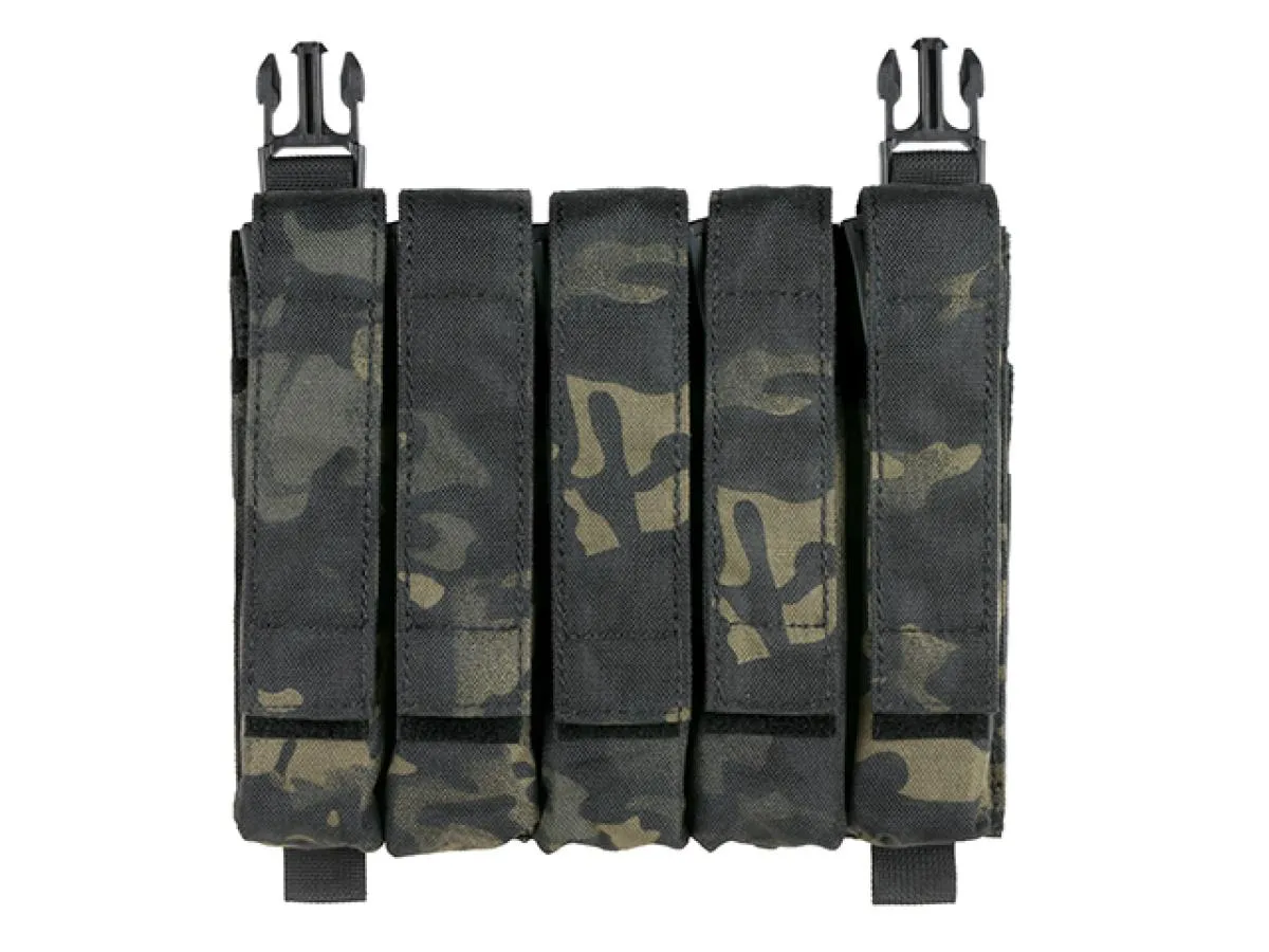 SMG Hybrid Mag Pouch 5 Mags Mulicam Black suitable for MP5 Series