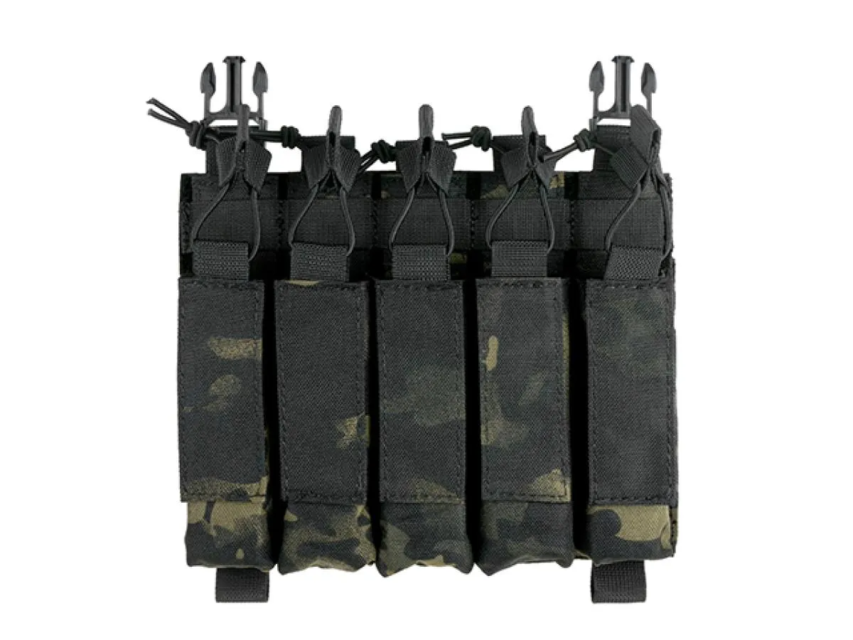 SMG Hybrid Mag Pouch 5 Mags Mulicam Black suitable for MP5 Series