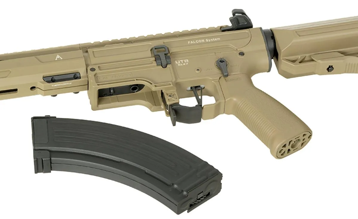 Double Eagle Aeroknox M918G Tan UTR EK47 E.T.U FCS System 0,5 Joule AEG