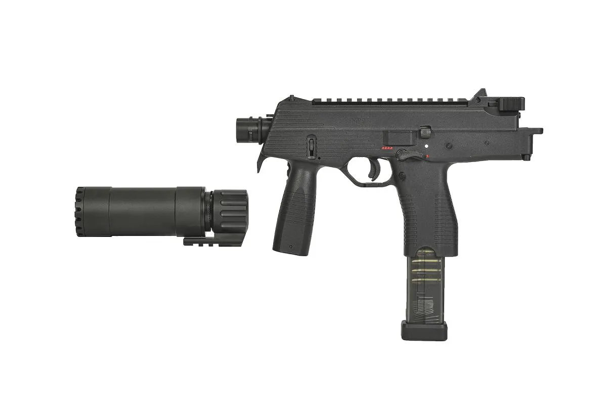Maruyama MP-IX mit Schalldämpfer SMG GBB Black