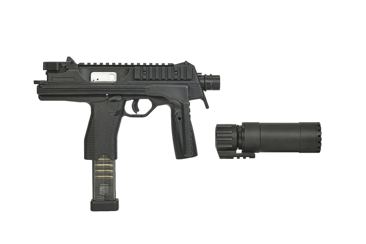 Maruyama MP-IX mit Schalldämpfer SMG GBB Black