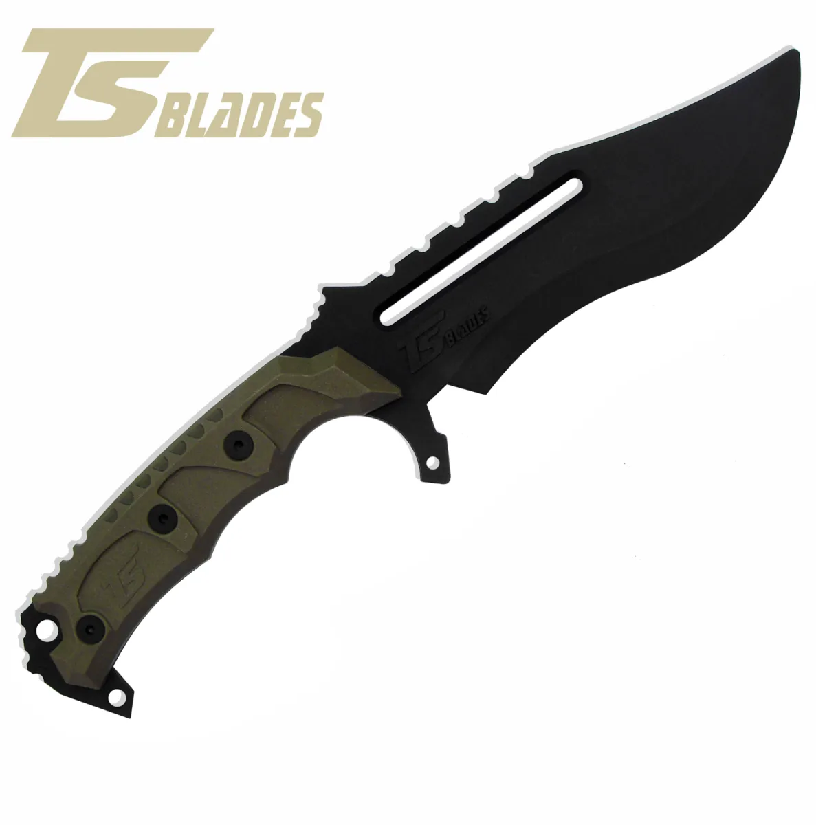 TS BLADES RAPTOR G3 GRIP RANGER GREEN DUMMY KNIFE