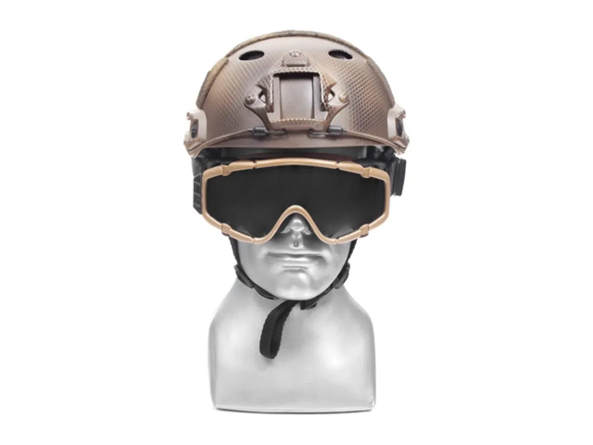 FMA Schutzbrille mit Anti-Fog-Fan Dark Earth