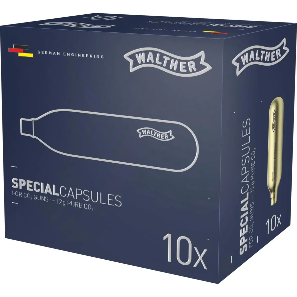 Walther 12g CO2 Capsule 10 Pieces