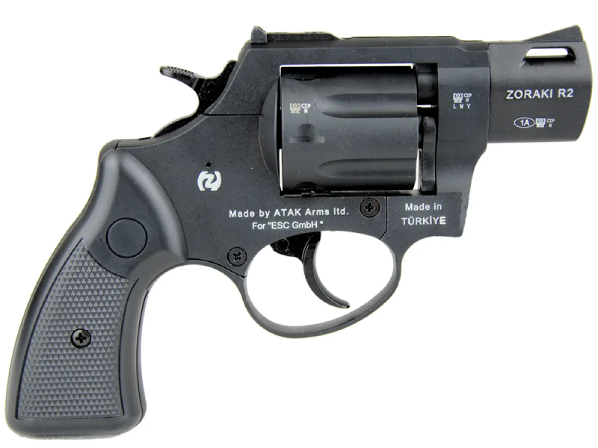 Zoraki R2 2" Black 9mm R. Gas - Signal -