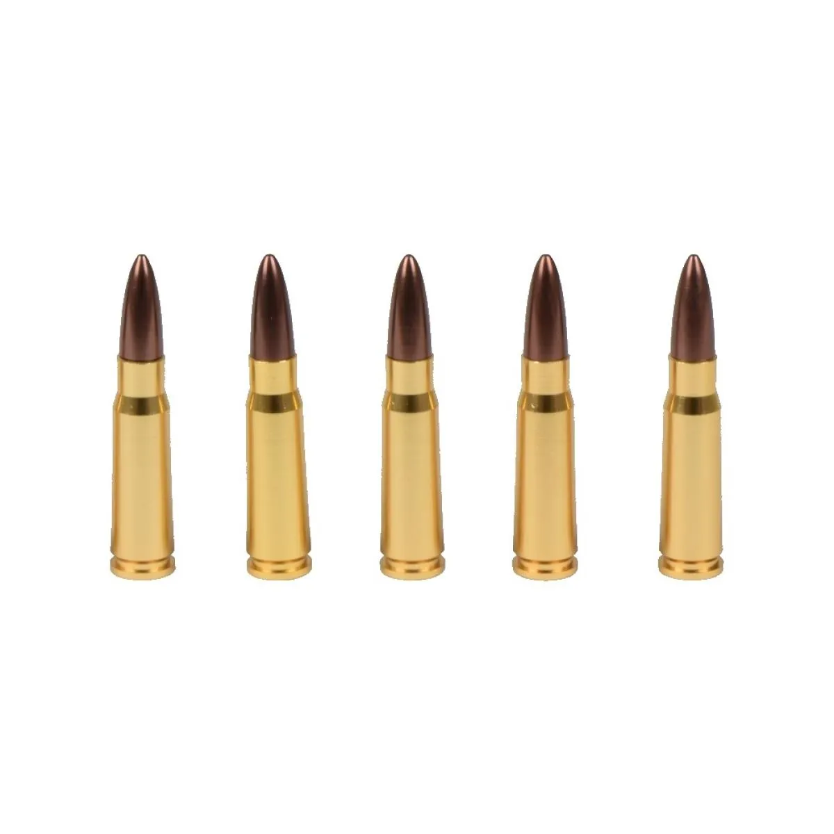 Battleaxe Dummy 7,62mm AK Bullets 5 Pieces Fullmetal