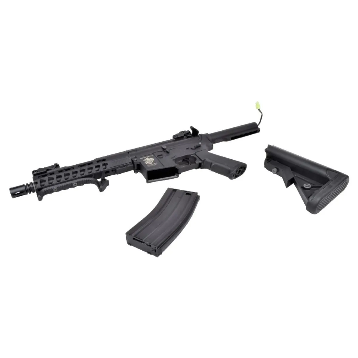 DBoys M4 8" Polymer CQB Rifle Black AEG 0,5 Joule