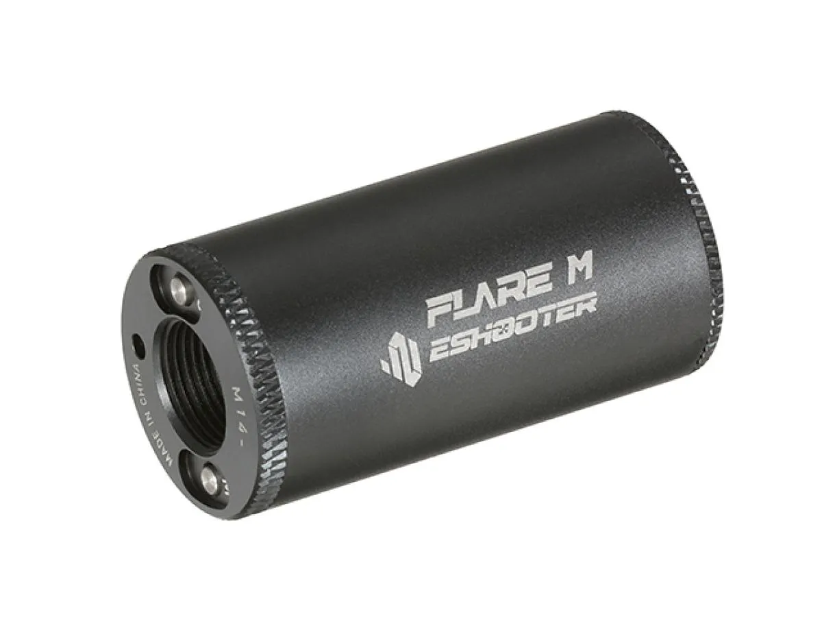 Flare M Tracer mit Muzzle-Flash Effect von Eshooter Black für Grüne & Rote-Tracer BBs