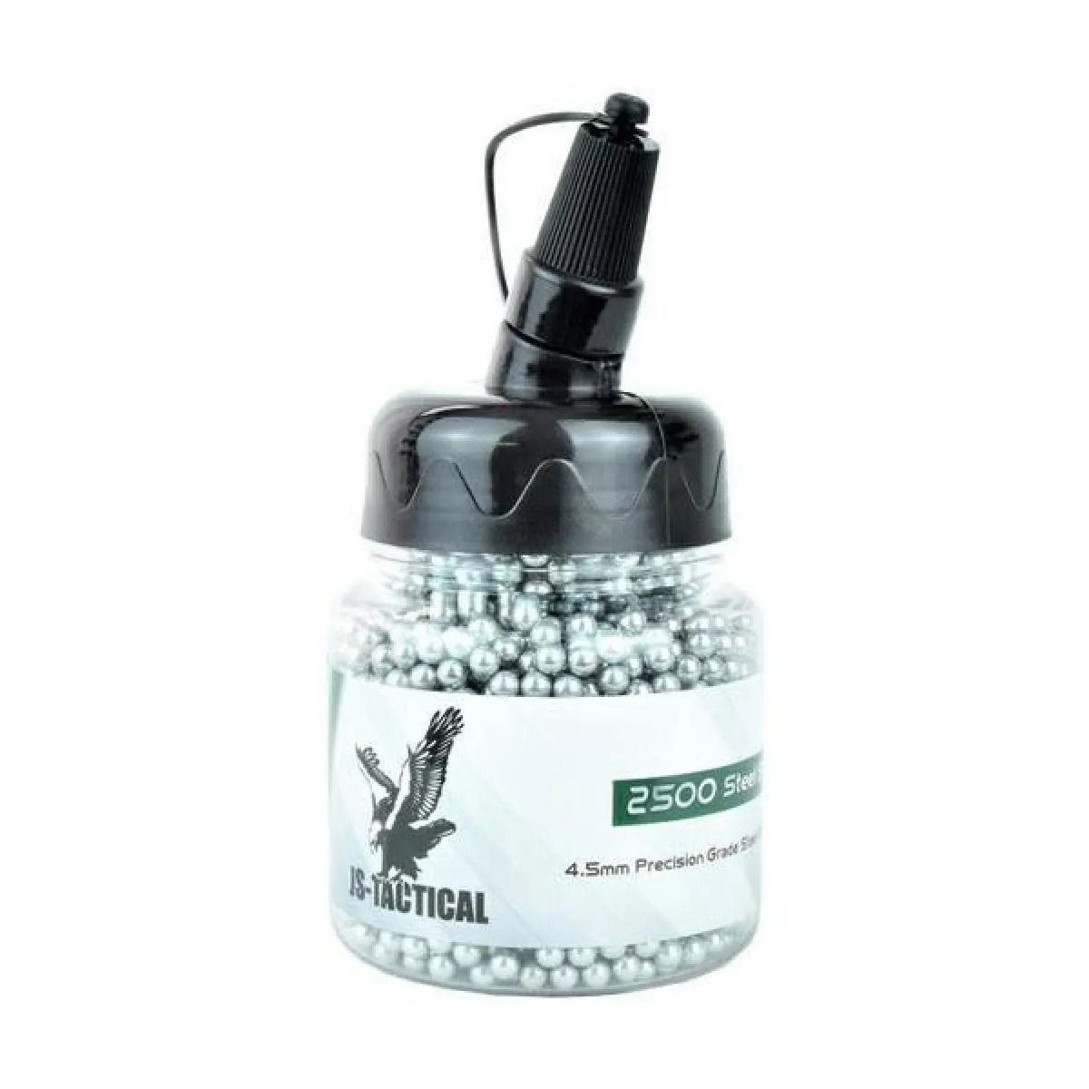JS-Tactical 4,5mm Precision Grade Stahl BB´s 2500 Stück Flasche