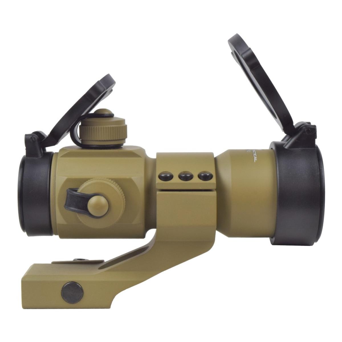 JS-Tactical Red Dot 1x30 W/Angle Mount Tan