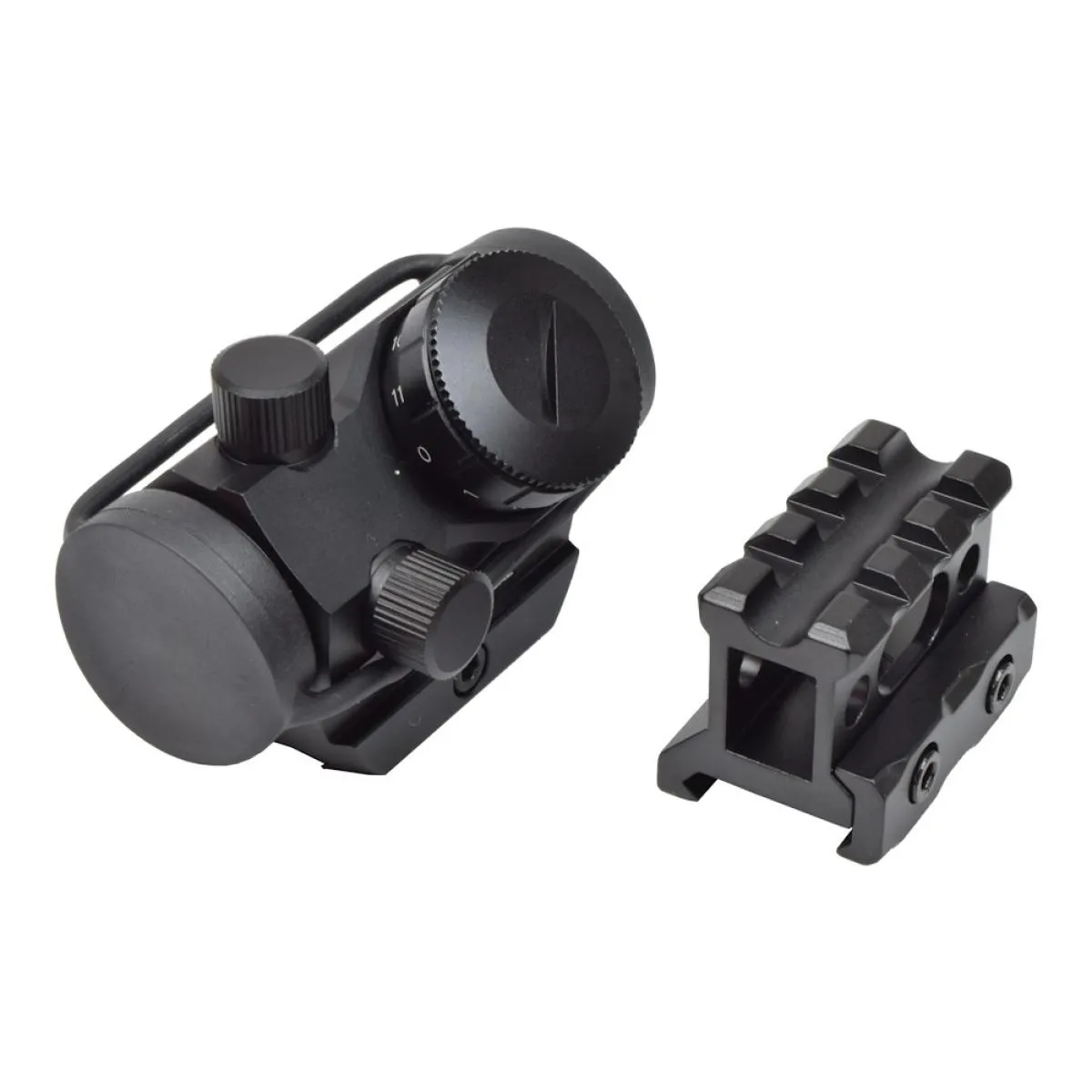 JS-Tactical Red Dot with 1" High Riser Black