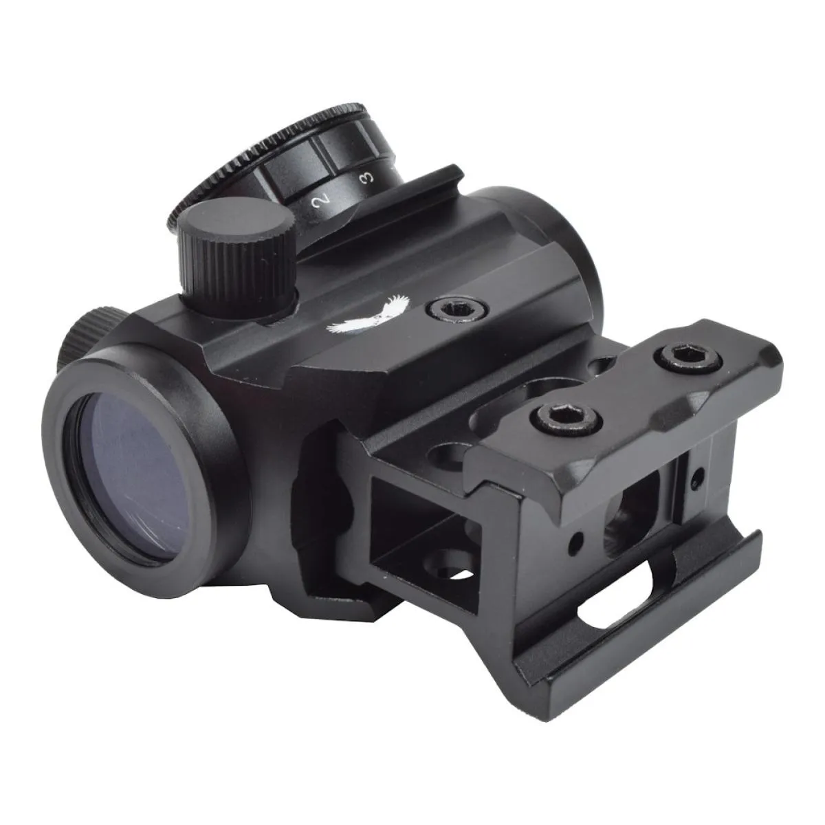 JS-Tactical Red Dot with 1" High Riser Black