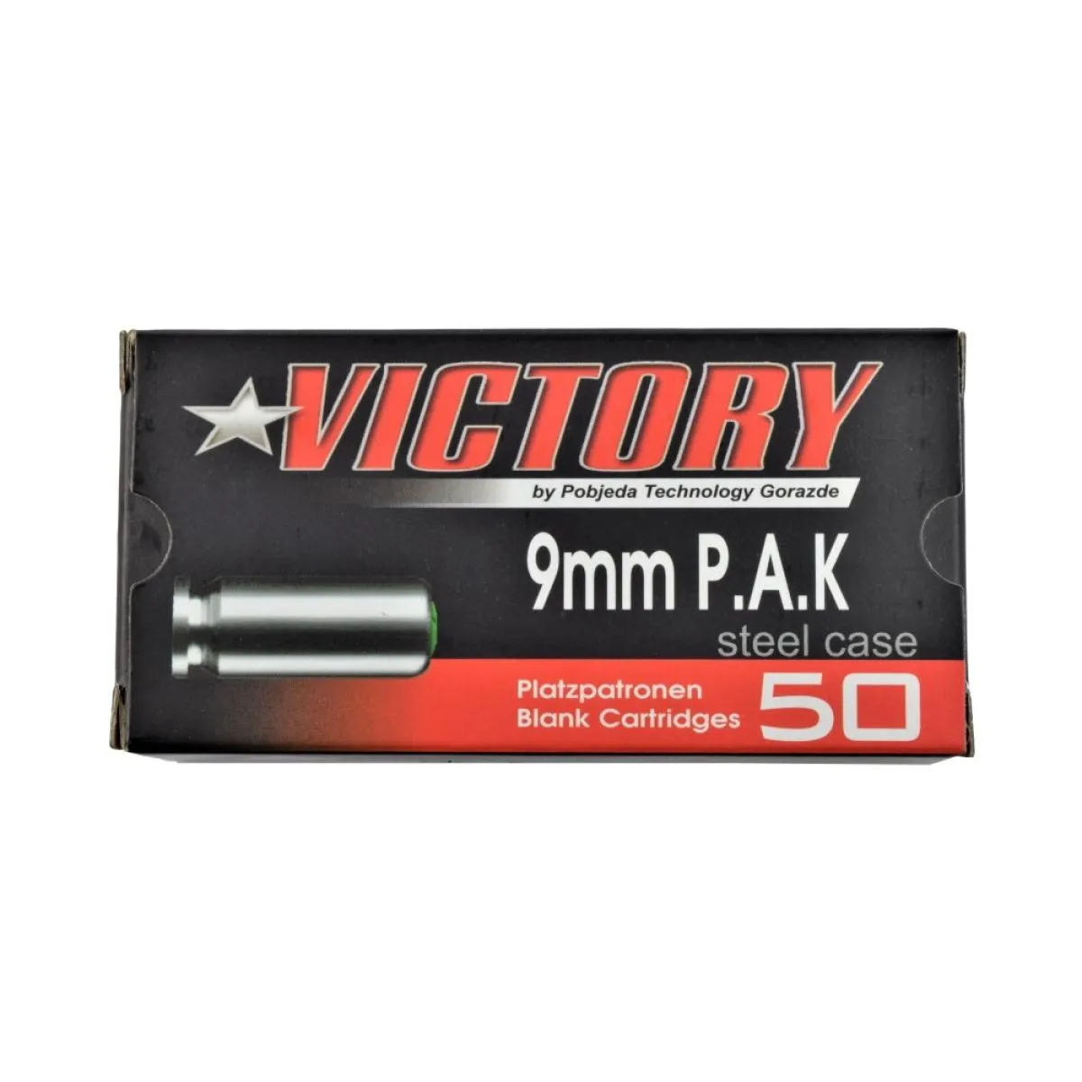 Victory Blank Catridges 9mm P.A.K 50 Pieces